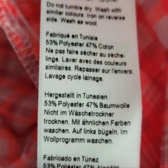 TOPSHOP Pink & White Gingham Print Long Puff Sleeve Crop Top, Size 6 - Picture 7 of 8